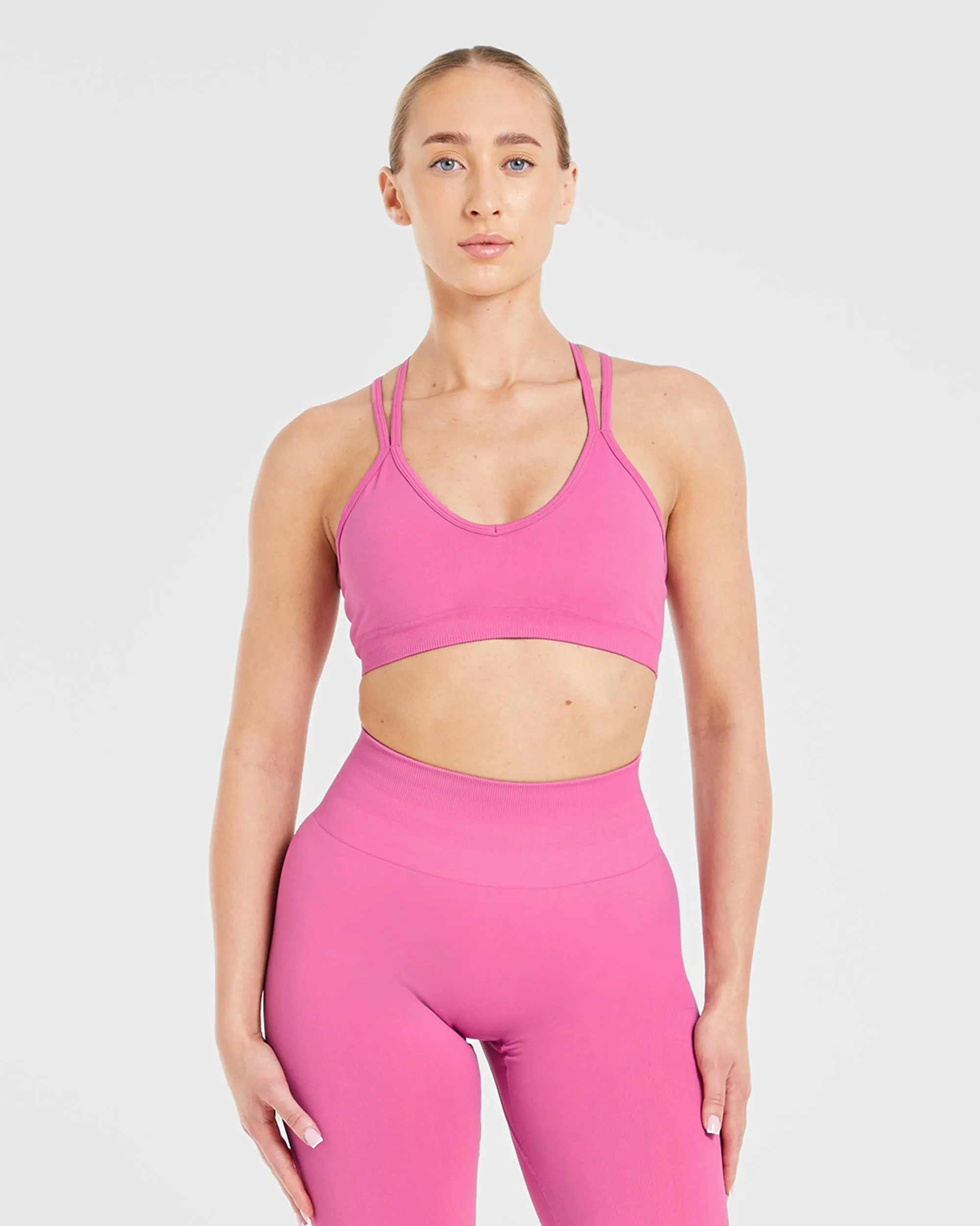 Power Seamless Sports Bra - Pink