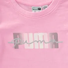 PU - Kids 'Pink' Puma Printed Cotton T-Shirt PU728