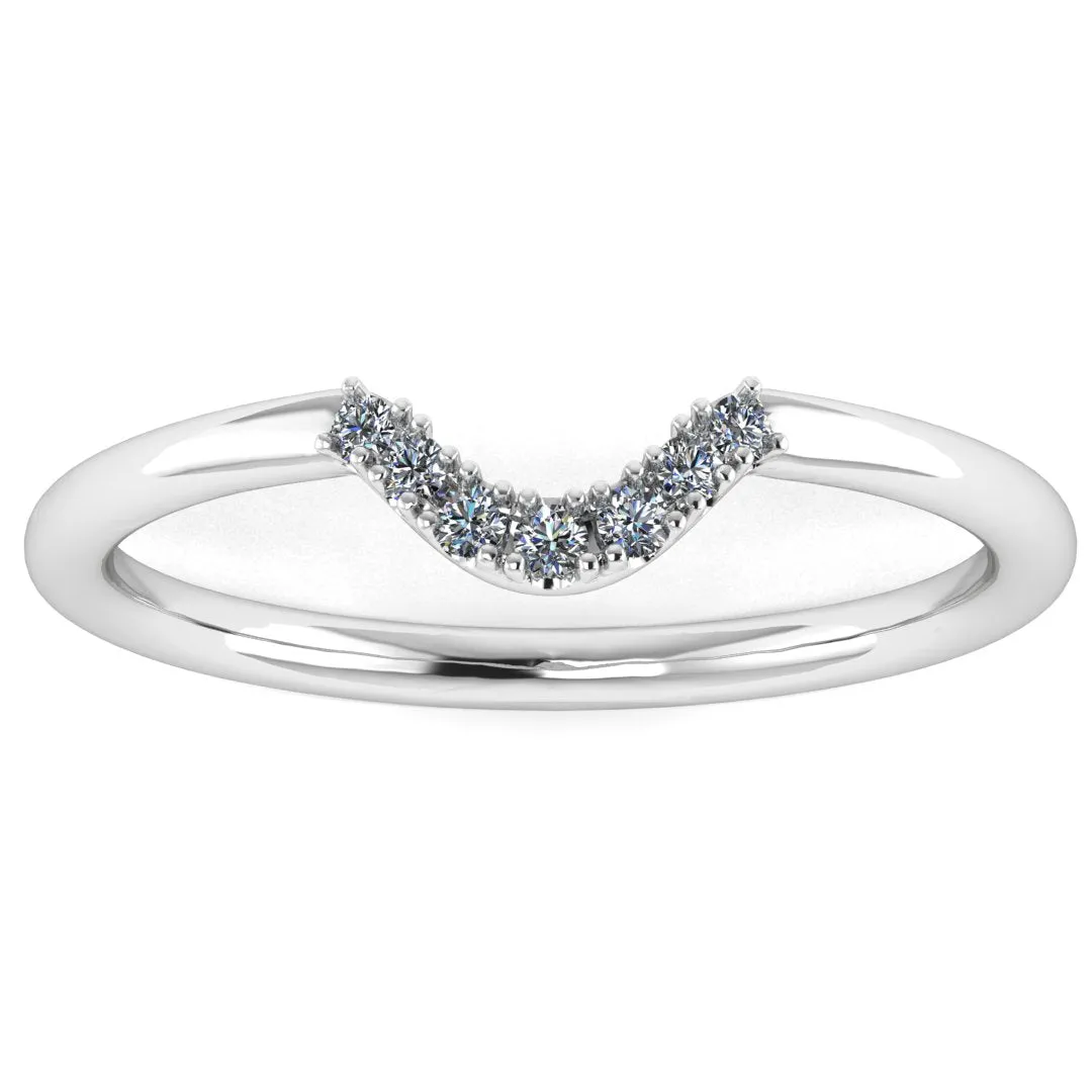 "Lilah" Dainty 0.10ct Diamond Shaped Eternity Band ET19