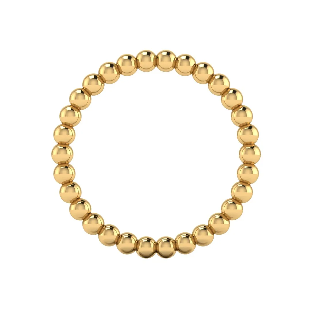 "Zev" Minimalist Beads Contemporary Eternity Ring ET79