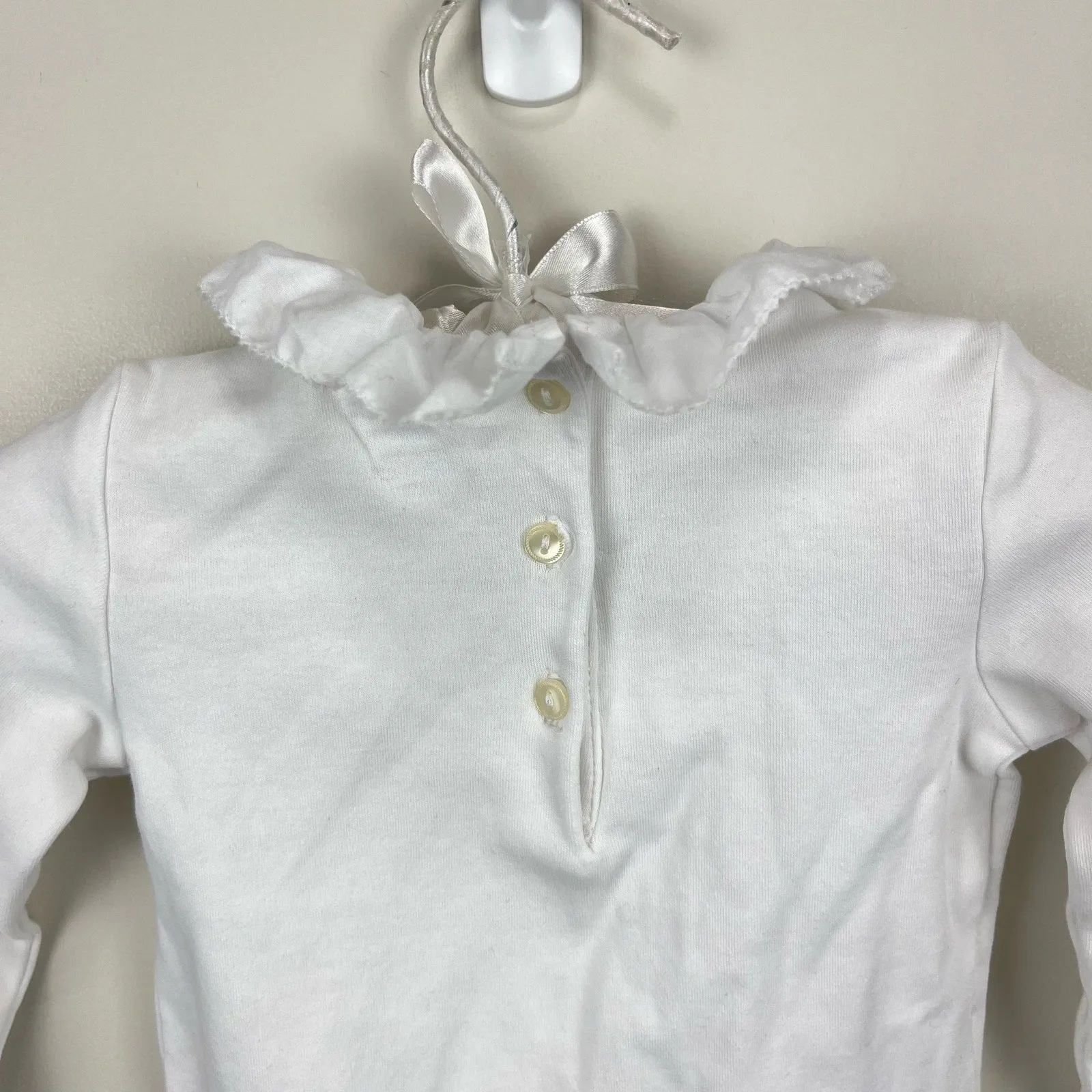 Ralph Lauren Eyelet Trim Interlock Bodysuit White 3 Months