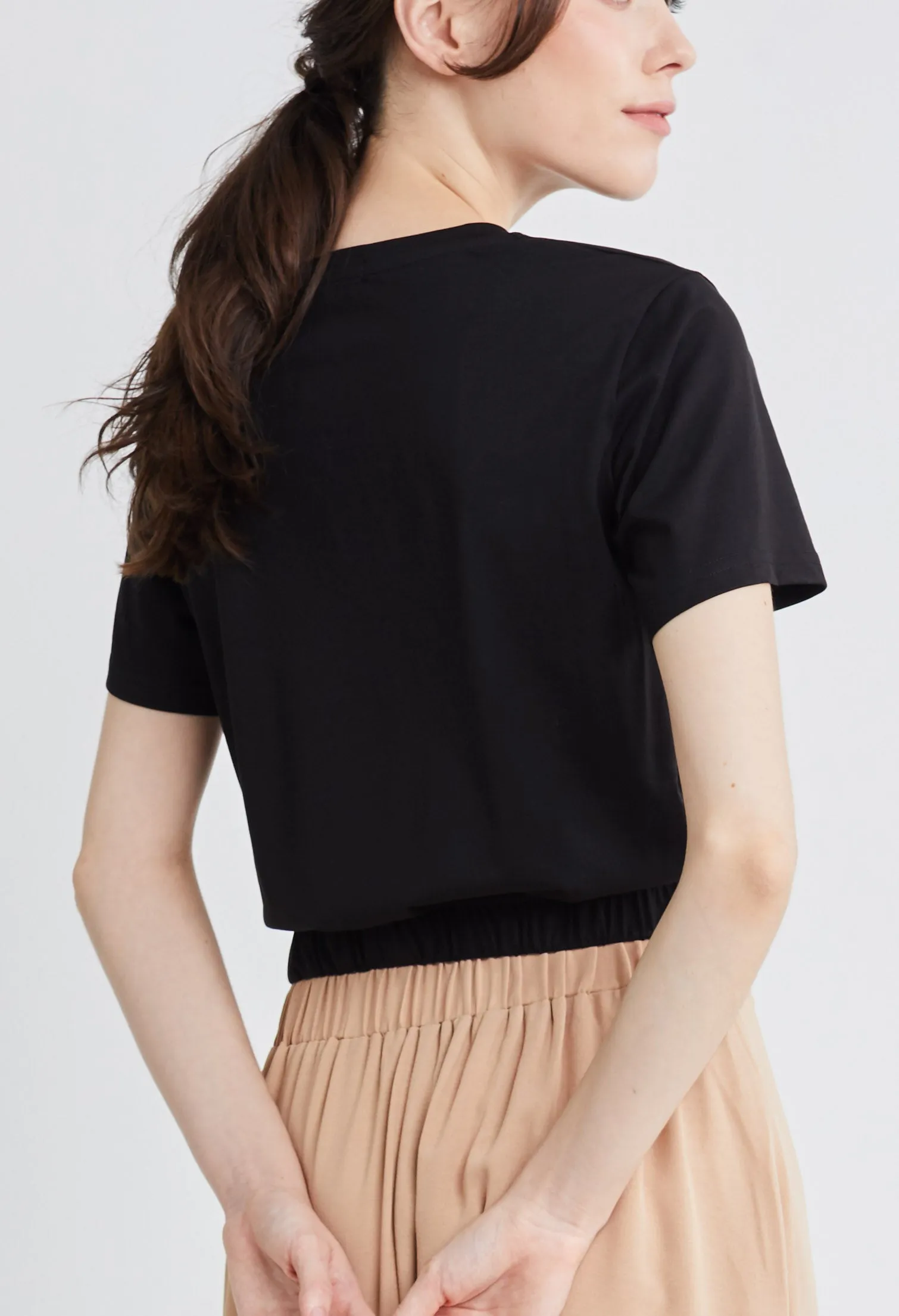 Relaxed Cropped Boxy Top