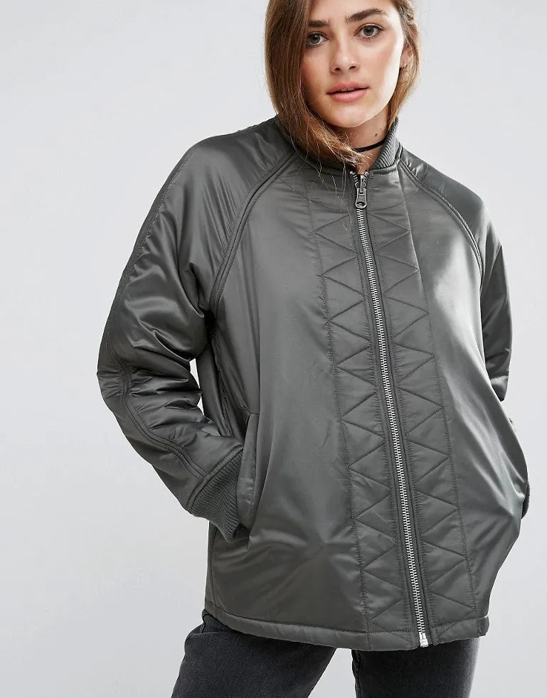 Reversible Bomber Jacket with Fleece Lining