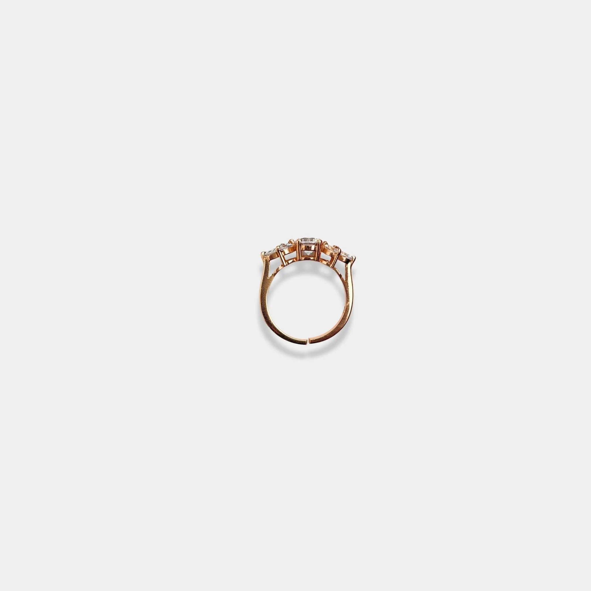 rose gold Eternal Brilliance Trio ring