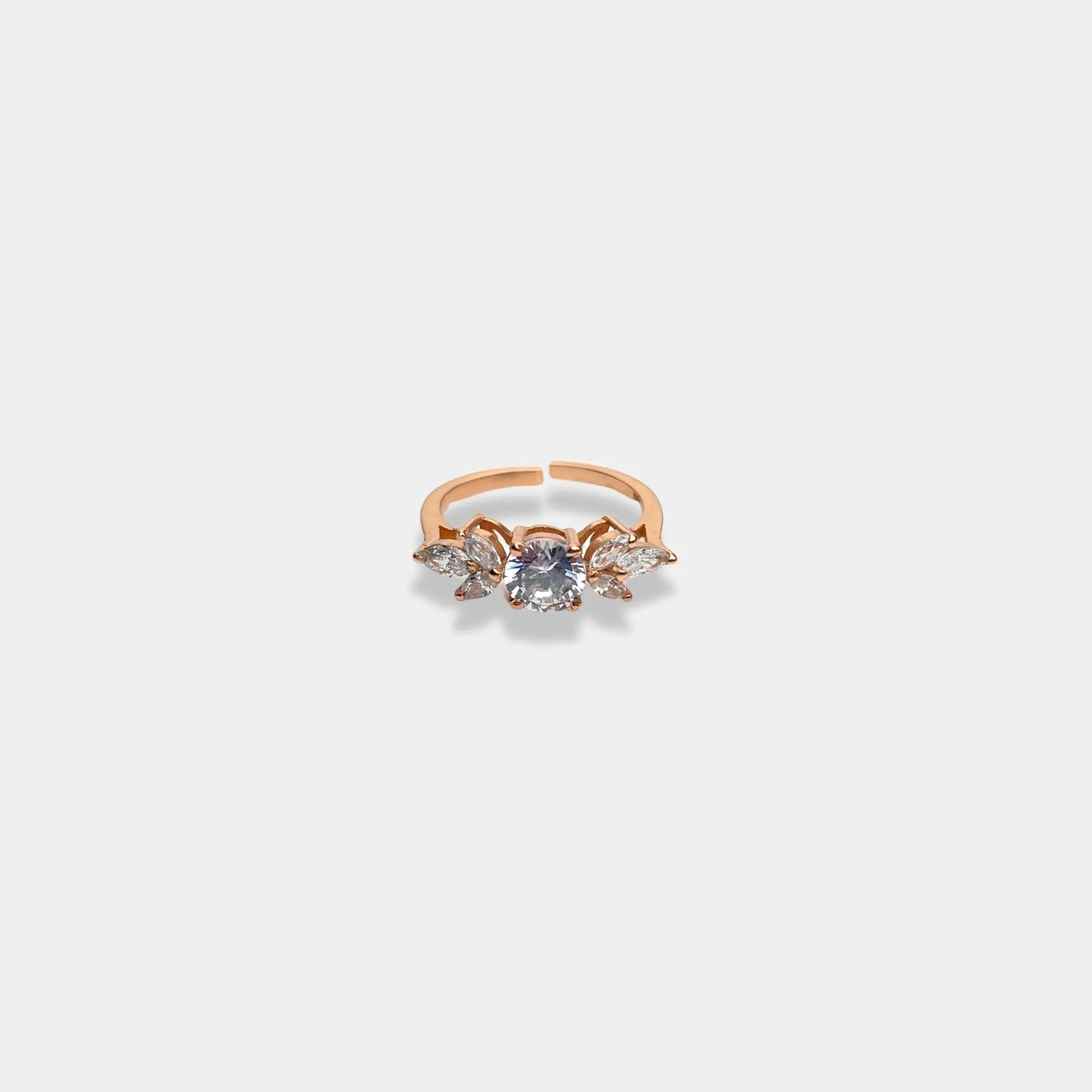 rose gold Eternal Brilliance Trio ring