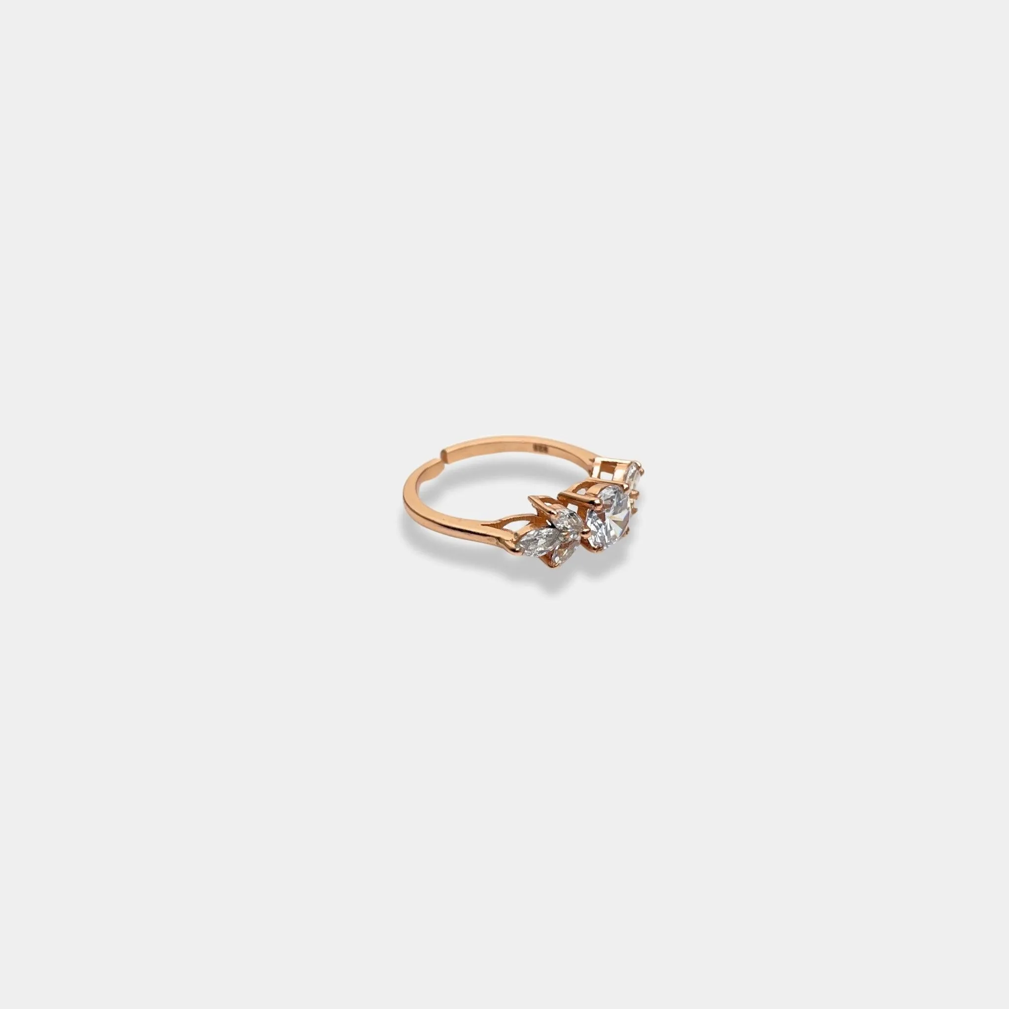 rose gold Eternal Brilliance Trio ring