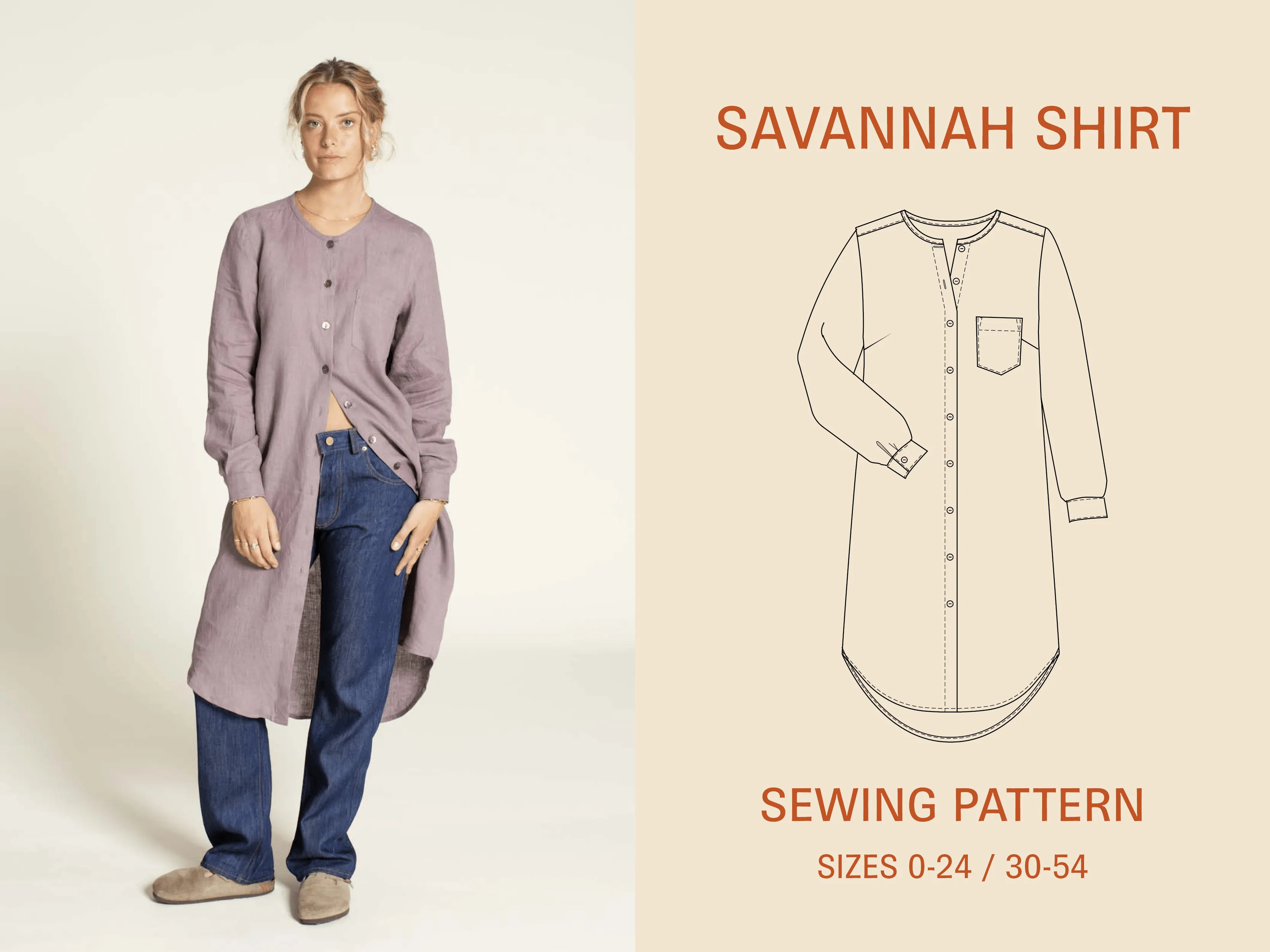 Savannah Shirt Sewing Pattern