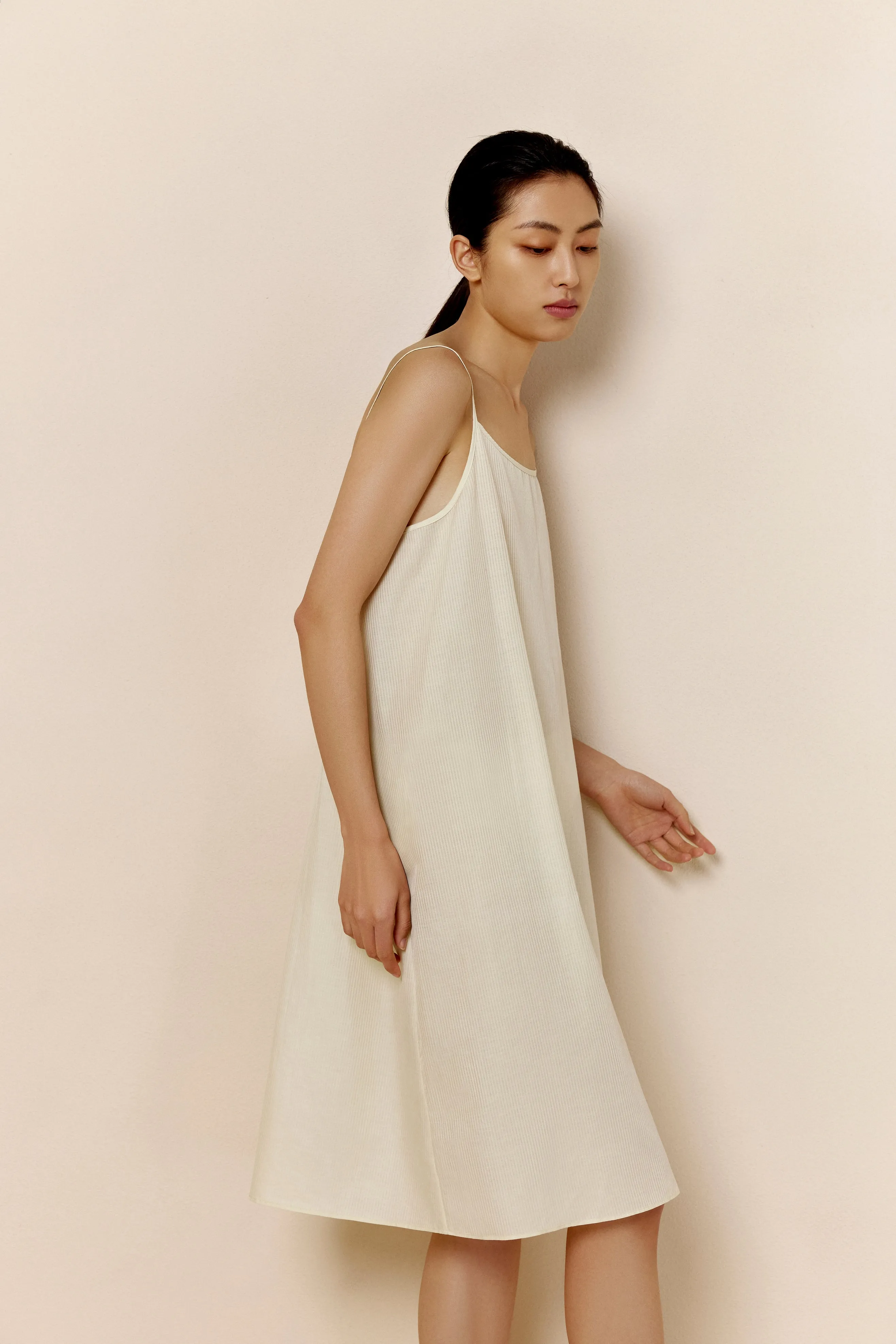 Silk Cotton Slip Pajama Dress