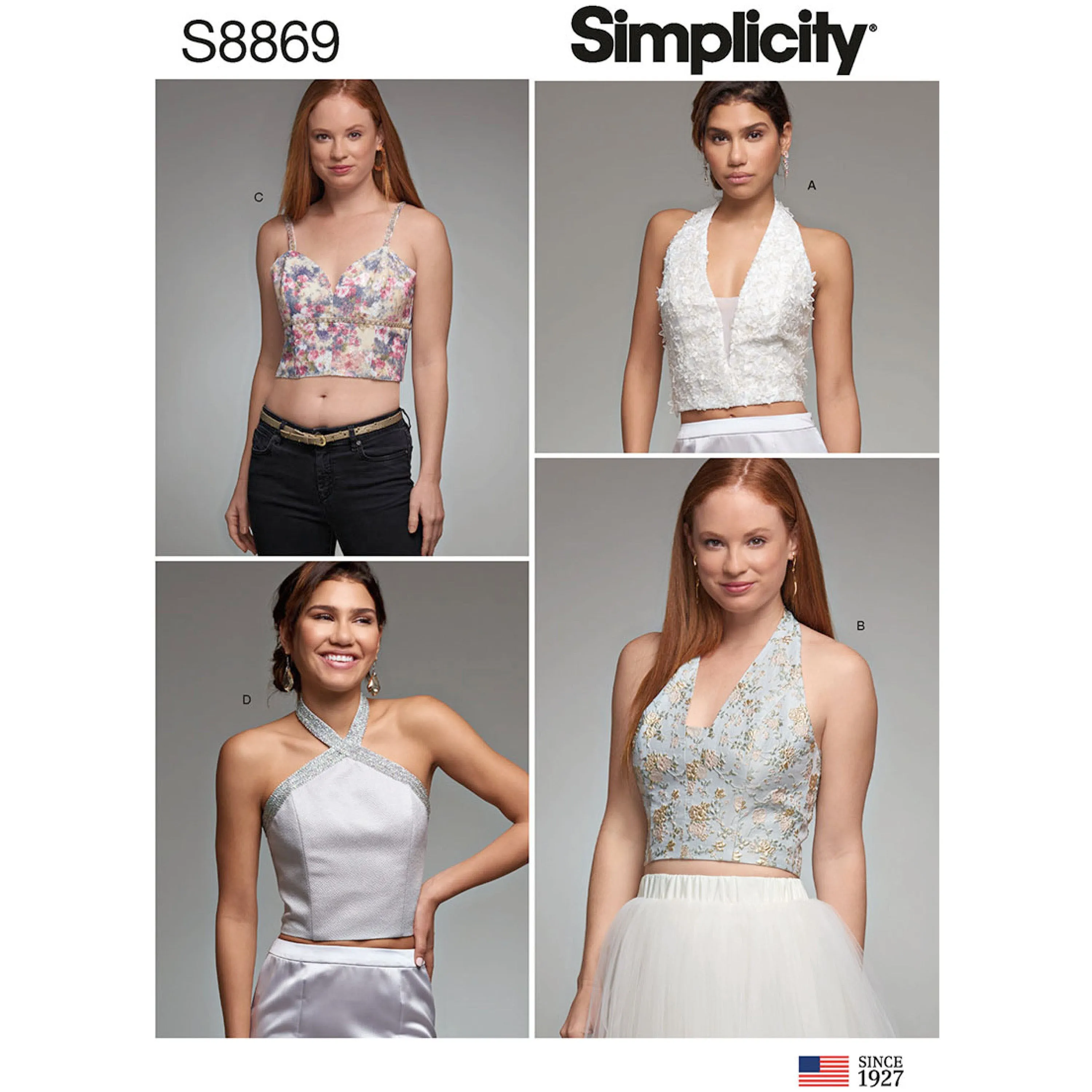 Simplicity Sewing Pattern S8869 Misses' Lined Tops