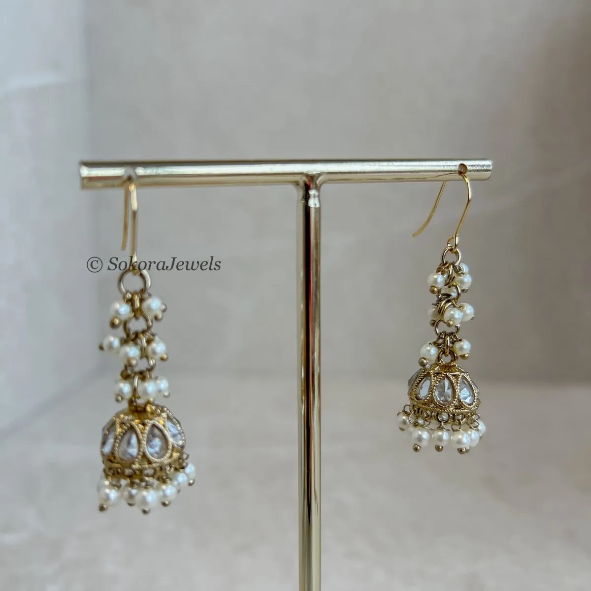 Small Dangly Jhumka Earrings