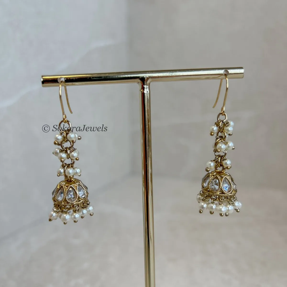 Small Dangly Jhumka Earrings