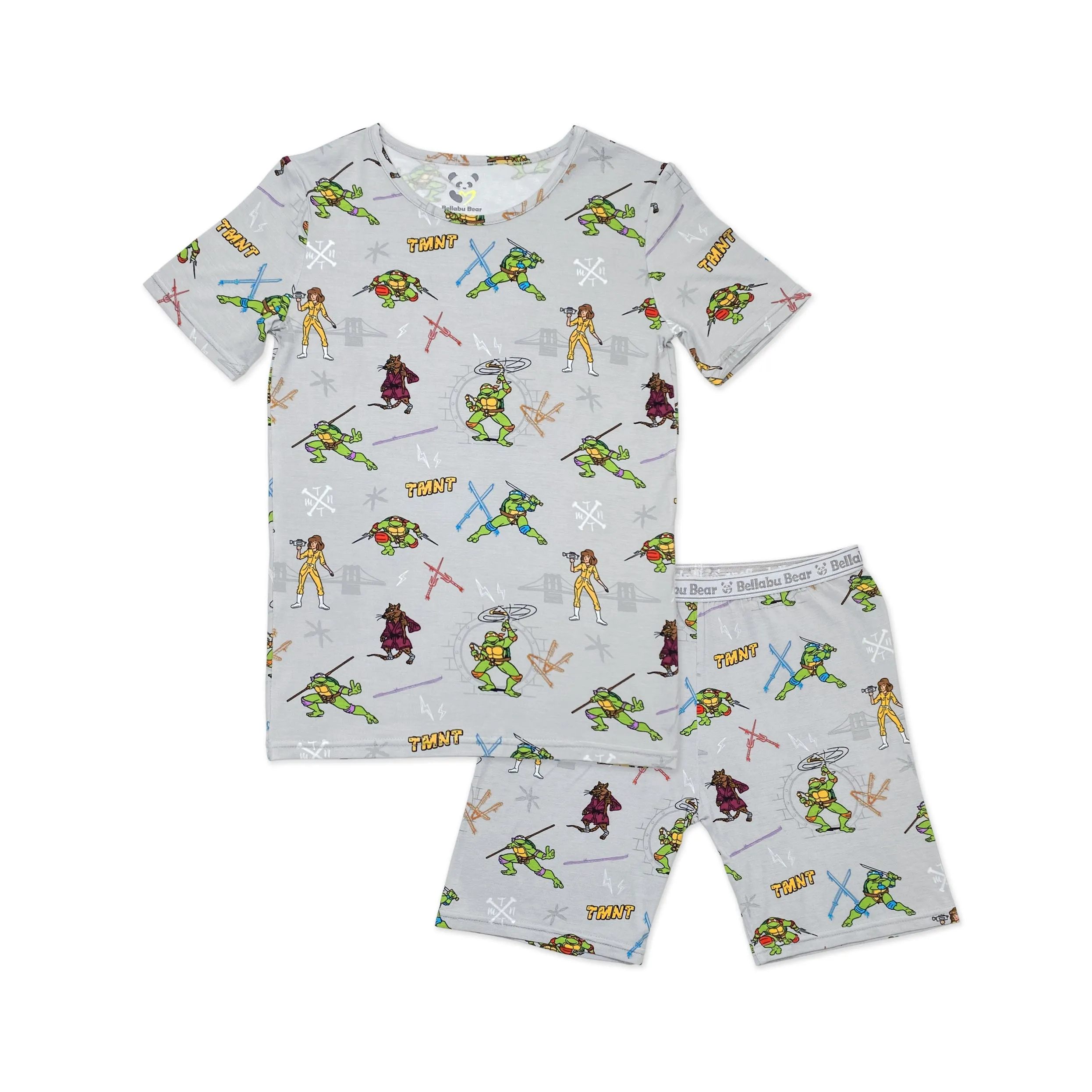 Teenage Mutant Ninja Turtles Retro Bamboo Kids Pajama Short Set