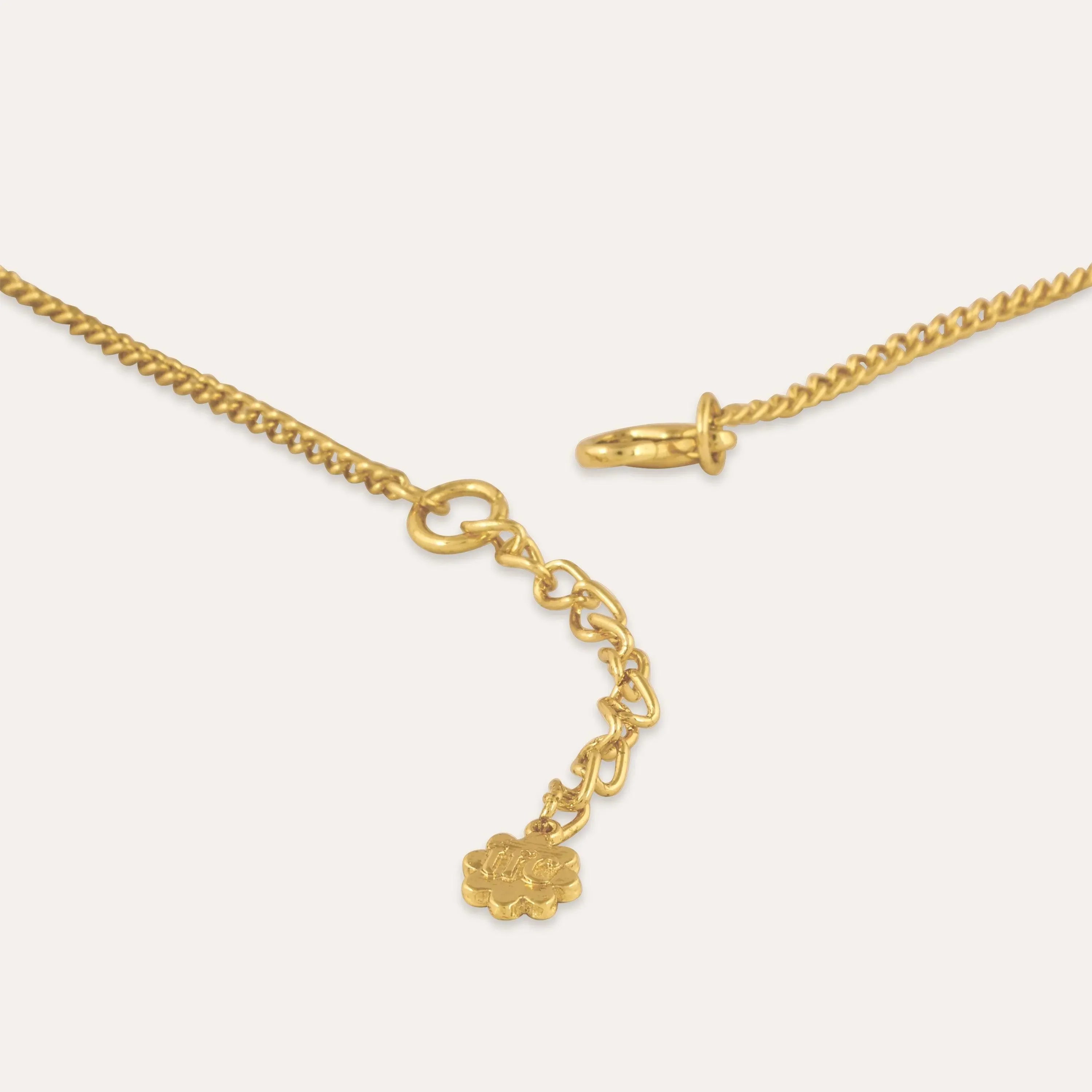 TFC Seashell Gold Plated Pendant Necklace