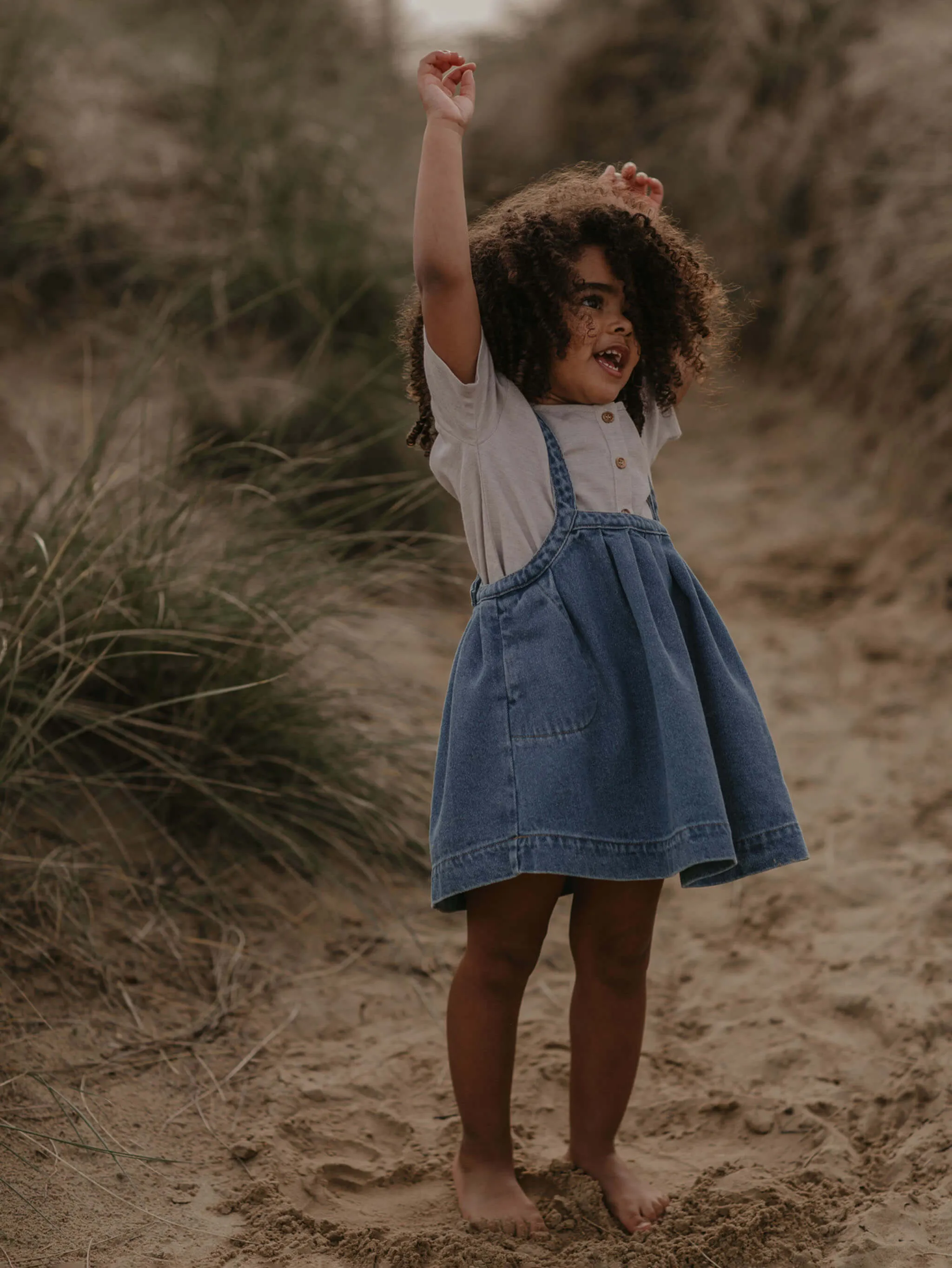 The Oversized Denim Pinafore