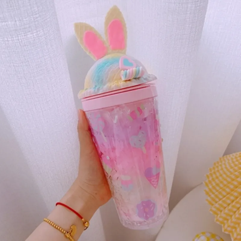 Unicorn Bunny Plastic Cup AD12146