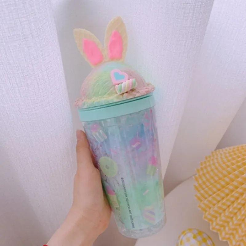 Unicorn Bunny Plastic Cup AD12146