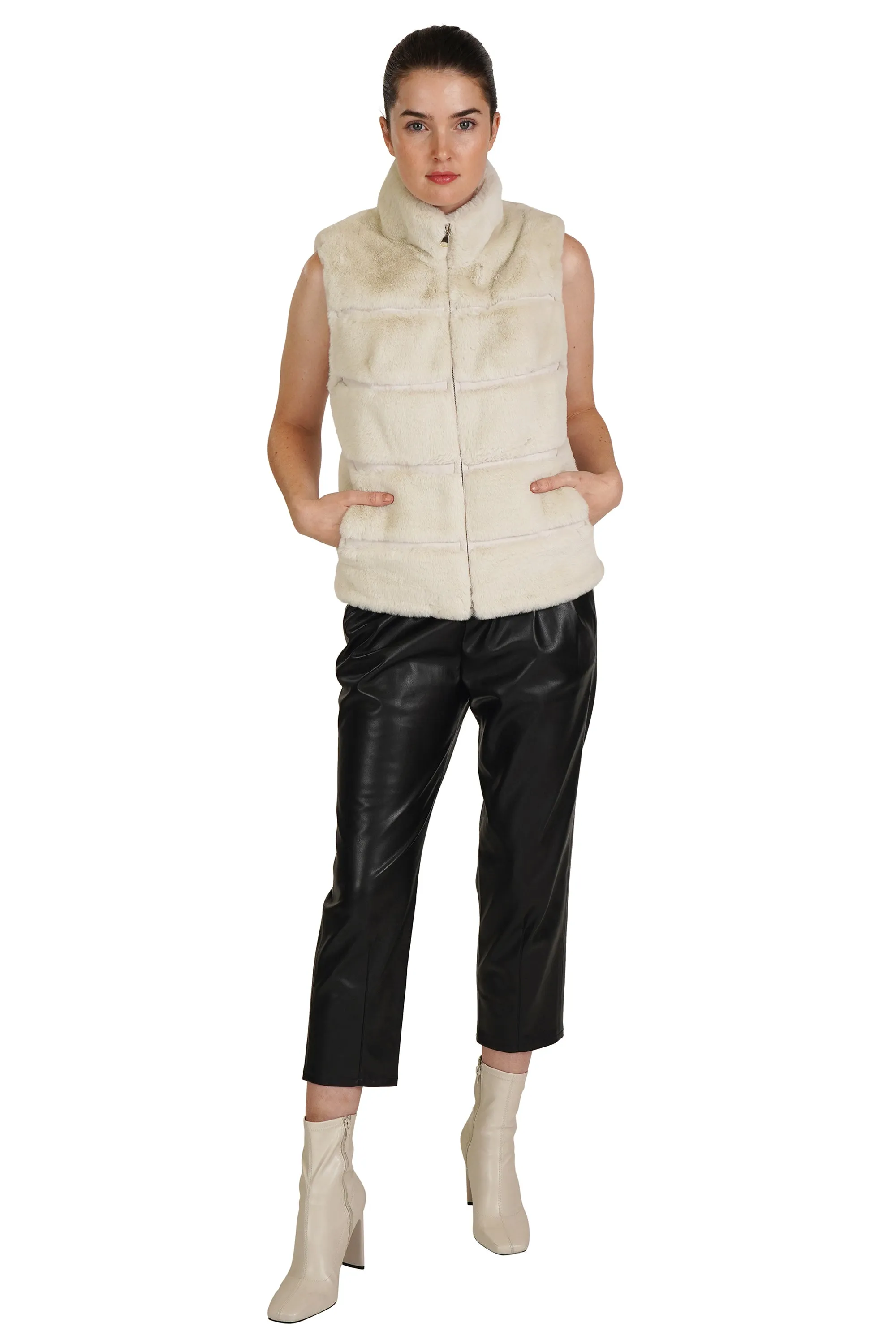 Vince Faux Fur Vest