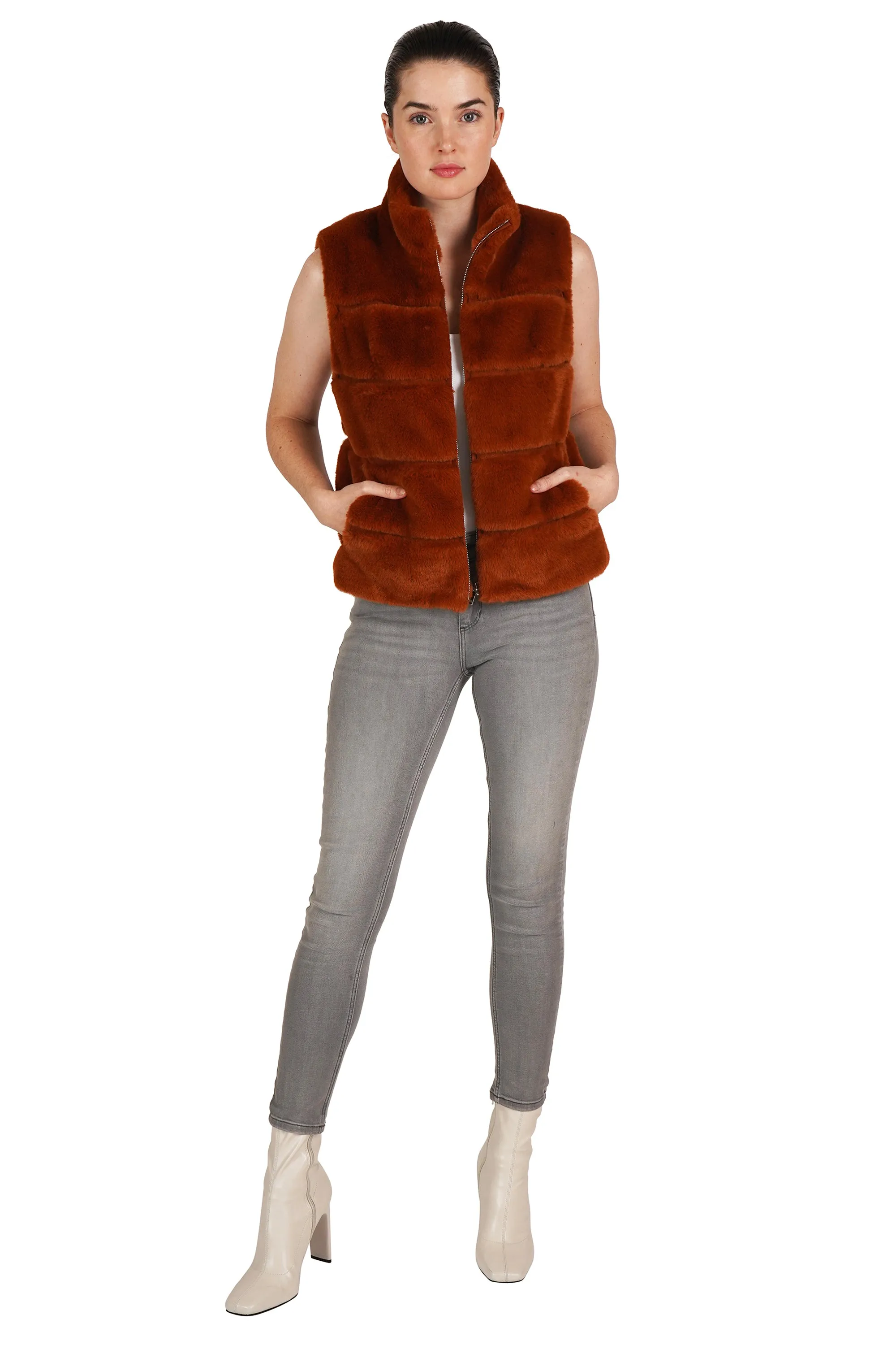 Vince Faux Fur Vest