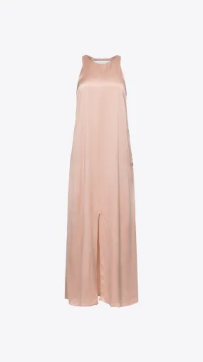 Washable Silk Racer Dress - Otium Tan