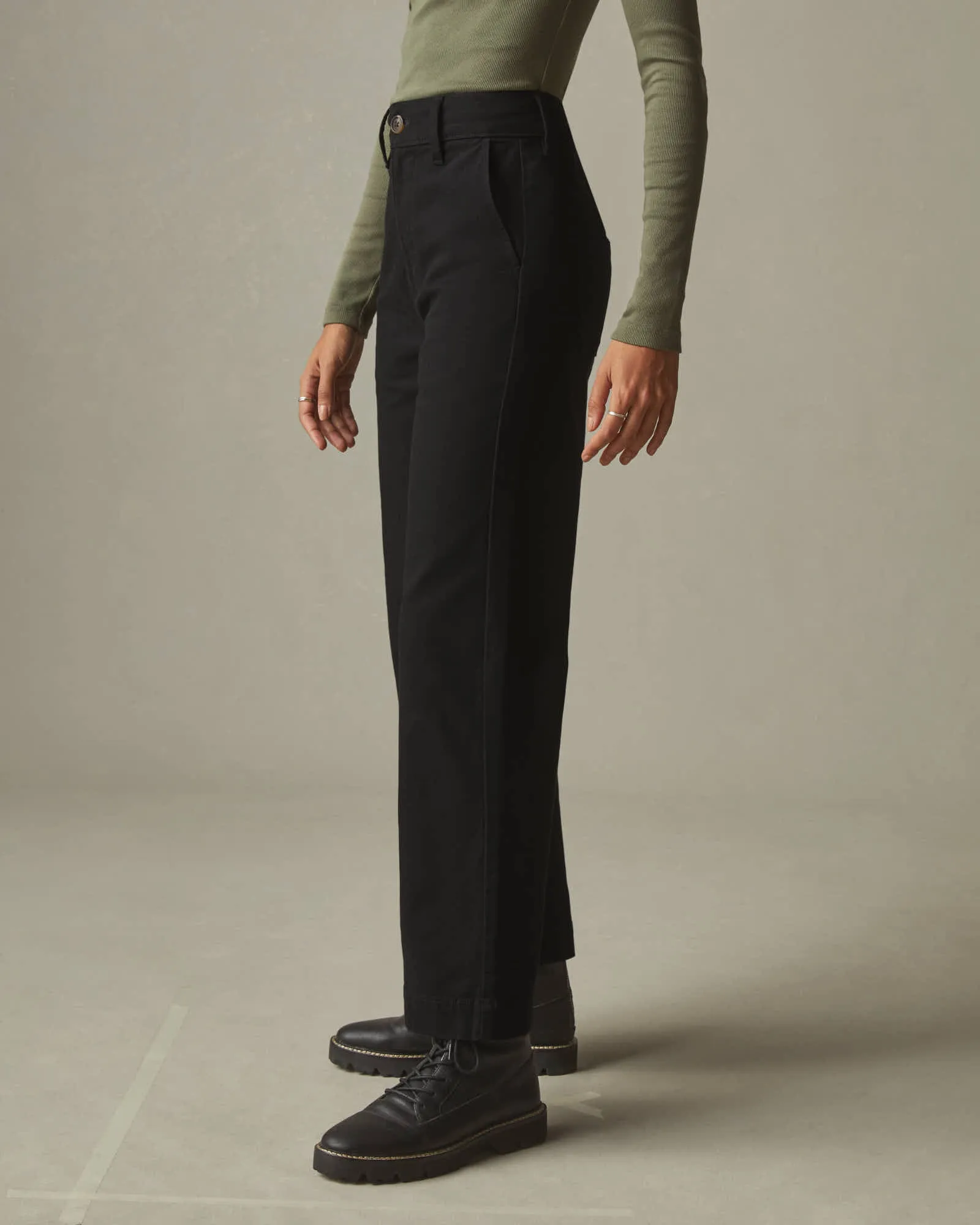 Wide Leg Pant - Black