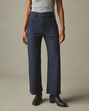 Wide Leg Pant - Navy