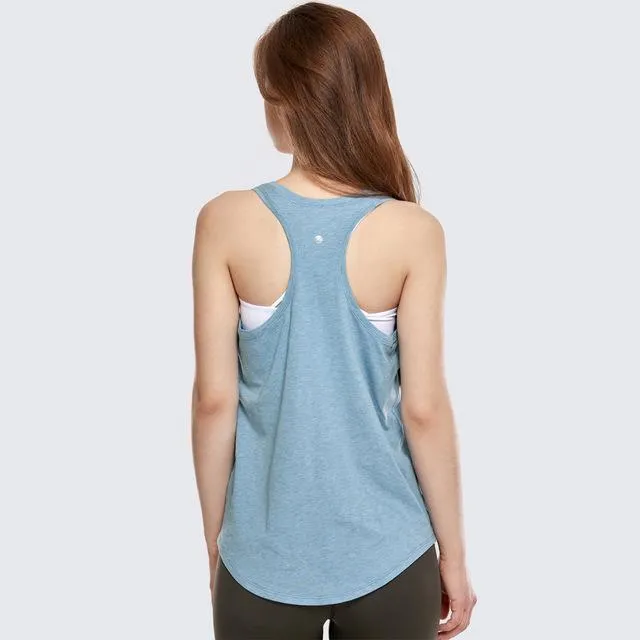 Women's Flowy Lightweight Pima Cotton Workout Tank Tops