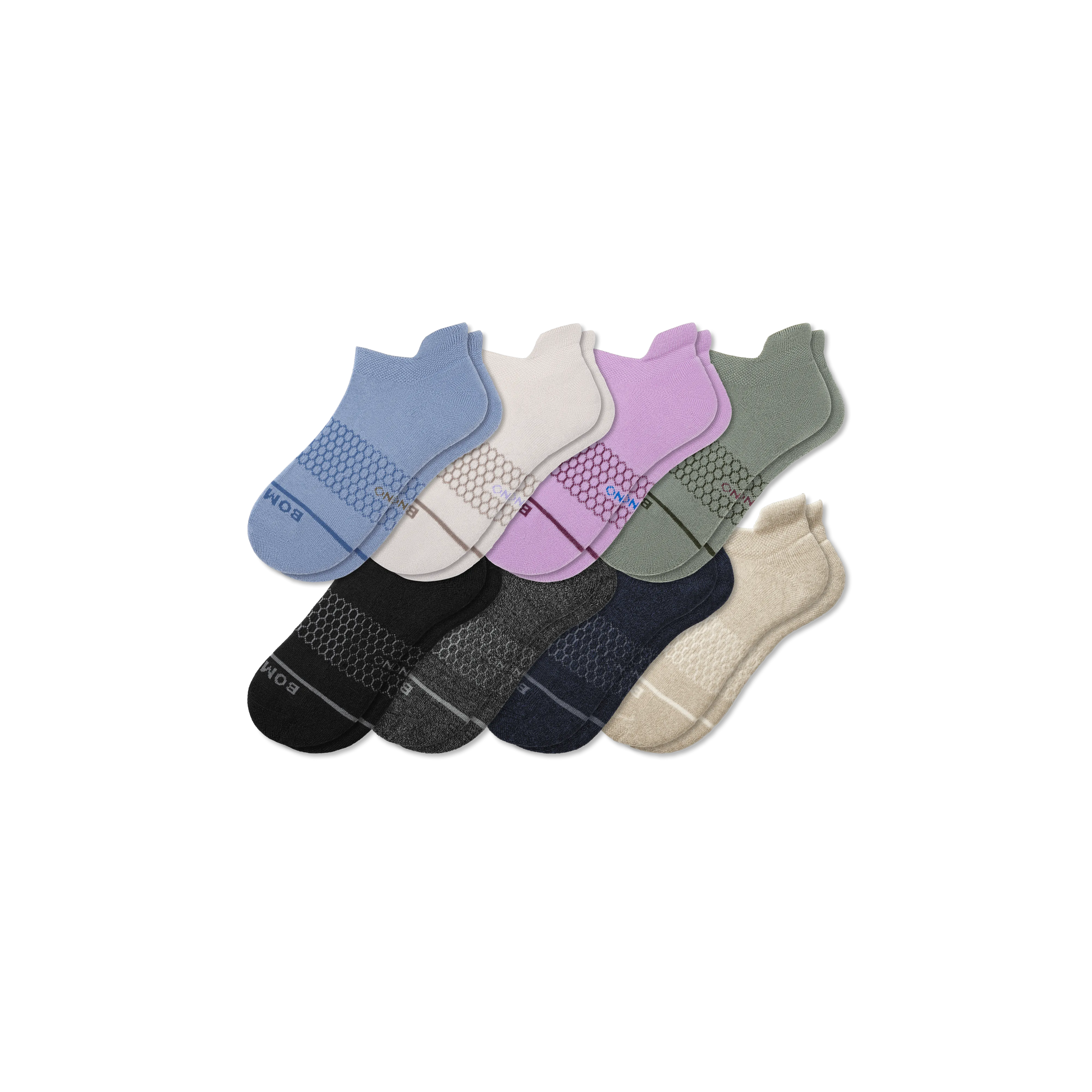 Women's Merino Wool Blend Ankle Sock 8-Pack